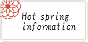Hot spring information